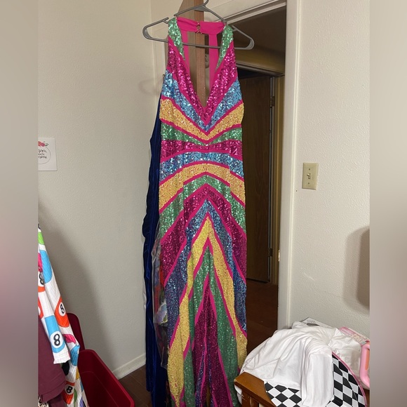 Nasty Gal Vibrant Sequin Jumpsuit - Picture 4 of 8